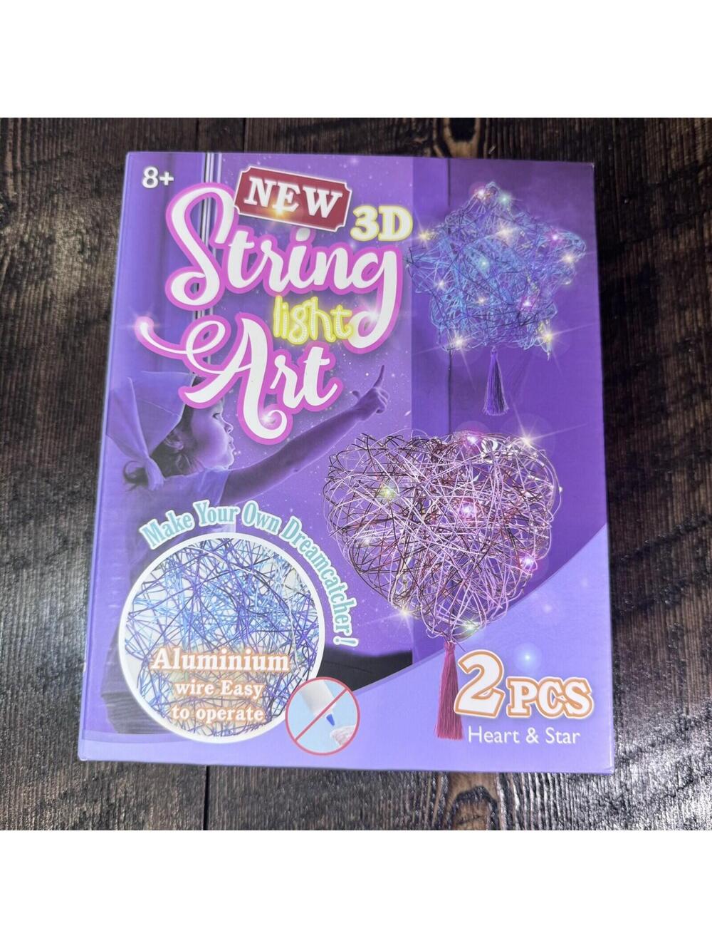 3D String Art Kit for Kids Birthday Gifts Crafts DIY Lantern Toys Heart And Star